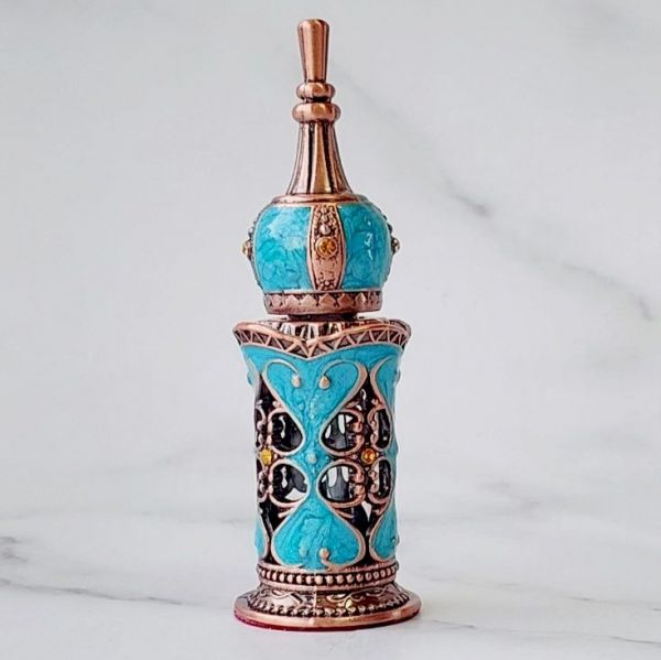 Perfume bottle COPPER-TURQUOISE with stick 3 ml